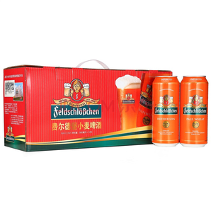 feldschloesschen福德堡 小麦 白啤酒 500ml*12听