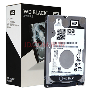 WD 西部数据 黑盘 500G SATA6Gb/s 7200转32M 笔记本硬盘(WD5000LPLX)