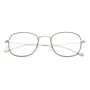 HAN HN42076M 不锈钢光学眼镜架+1.56全天候防蓝光非球面树脂镜片 99元包邮