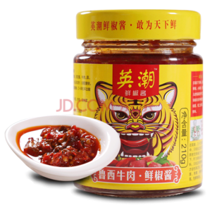 英潮 鲁西牛肉 鲜椒酱 210g