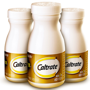 双11预告，Caltrate 钙尔奇 添佳片 1.04g*60片*3瓶 