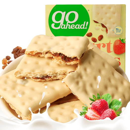 go ahead 酸奶涂层水果夹心 草莓味饼干 178g *4件 39.