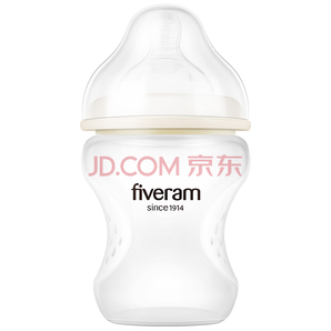 FIVERAMS 五羊 孩子宝 原生硅胶防胀气宽口径婴儿奶瓶 230ml   合20元/件（2件5折）