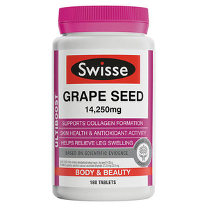 天然抗氧化：Swisse 澳洲 葡萄籽精华 180粒