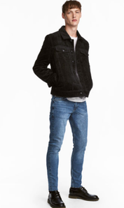 H&M 男子紧身牛仔裤 Skinny Regular Jeans