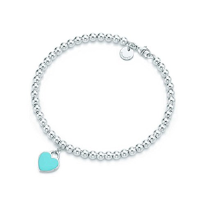 Tiffany 蒂芙尼 美国品牌 蓝心珐琅系列珠式手链 s925银26659604