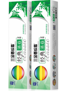 三金 西瓜霜草本消炎牙膏 100g*2支 9.99元包邮（19.99-10）