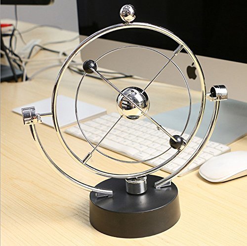 磁力永动混沌摆电池版永动银河系方形款永动摆件