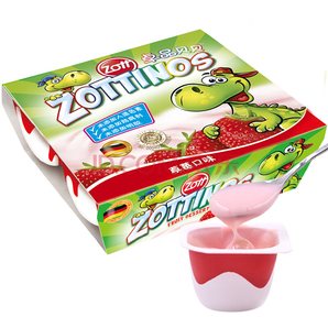 zott 卓德 草莓口味 热处理风味发酵乳 德国进口 常温酸奶 55g*24杯/箱