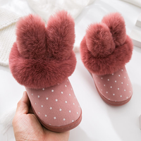 儿童棉拖鞋冬季男童女童宝宝1可爱2防滑3保暖4岁冬天小孩包跟棉鞋