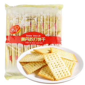 北京特产 美丹 白苏打饼干 无蔗糖牛骨粉味450g 独立小包装（18包）