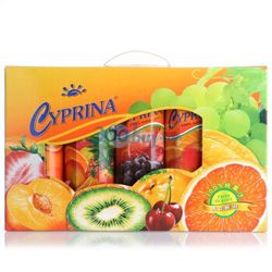 塞浦丽娜（Cyprina）5种口味果汁1L*5盒礼盒装塞浦路斯进口果汁饮料-1号店