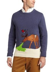 限尺码！Alex Stevens Reindeer男士印花针织衫    39.73元