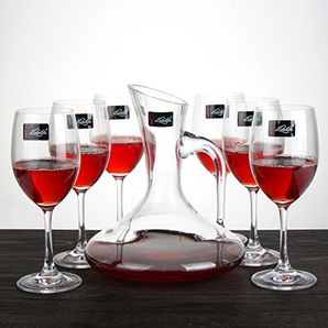 EDELITA  水晶红酒杯6支装+醒酒器套装