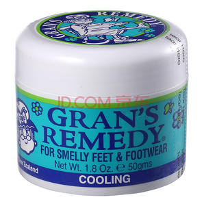 新西兰 Gran's remedy老奶奶臭脚粉去脚臭脚汗去鞋臭臭脚粉 薄荷味50g*1