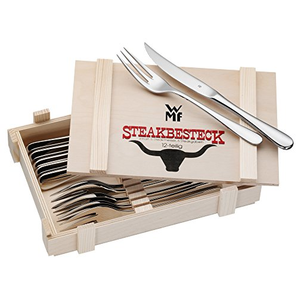金盒特价！WMF 福腾宝 Steakbesteck系列 不锈钢餐叉12件套