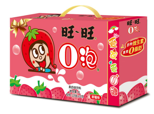 want want 旺旺 o泡果奶礼盒 草莓味 125ml*32