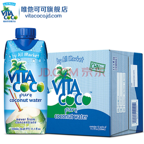 Vita Coco 唯他可可 天然椰子水330ml*12瓶