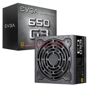  17日0点： EVGA SUPERNOVA G3 额定650W 电脑电源（80PLUS金牌/全模组/7年质保/全日系电容） 