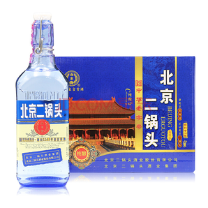 永丰 清香型北京二锅头（出口型小方瓶）蓝瓶42度（整箱装）500ml*12瓶336元