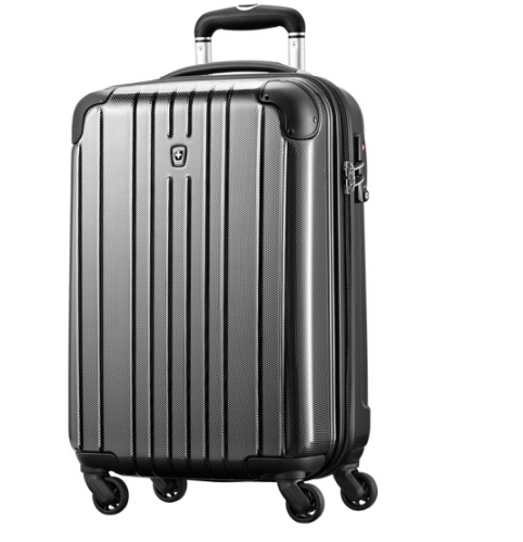 swissmobility 瑞动 mt-5553-02t00 万向轮拉杆箱 20寸 黑色182.