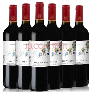 12点开始：宜兰树 自由风（LIBRE VIENTO）干红葡萄酒 750ml*6瓶 整箱装99元
