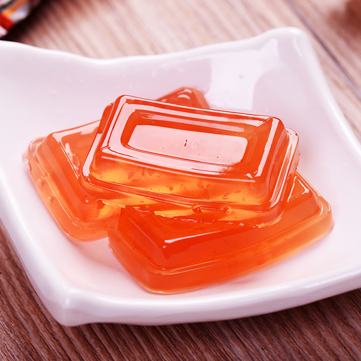 果冻型果糕玫瑰鲜花果冻布丁