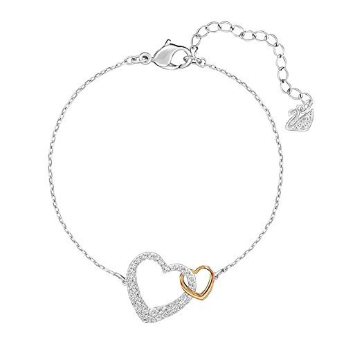 swarovski施华洛世奇奥地利品牌心形手链混合金属镀层5156812