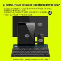 富德 迷你便携式 无线蓝牙键盘 安卓/苹果/ipad通用 可同连2台设备