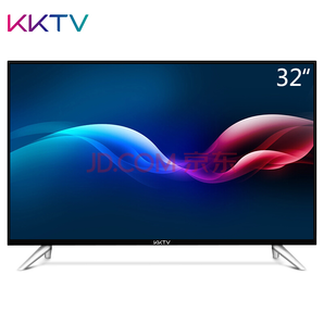 KKTV K32C 32英寸窄边高清节能护眼液晶平板电视（黑+银）