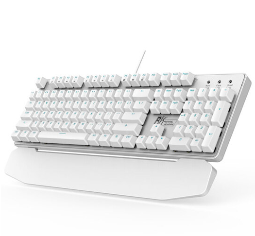 入门青轴款rkroyalkludge920机械键盘104键白色青轴99元包邮双重优惠