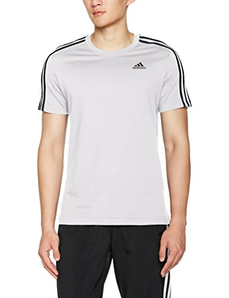 adidas 阿迪达斯 男式 运动型格 短袖T恤 S98716 白 175/92A