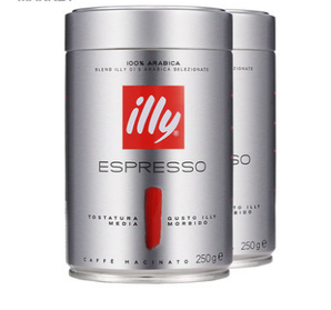 Illy意利Espresso浓缩咖啡粉 2罐装 中度烘培 250g/罐