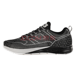 PEAK 匹克 男跑步鞋时尚飞织休闲舒适运动鞋 DH631151 黑色/浅灰 43码