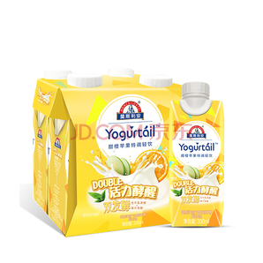 光明 莫斯利安(Yogurtail)双发酵特调饮品（甜橙苹果）330mL*4瓶