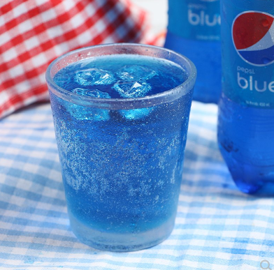 可乐照片唯美蓝色图片
