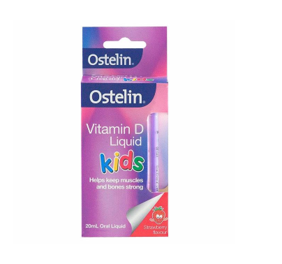 Ostelin 婴幼儿/儿童液体维生素D滴剂(200IU) 补钙 草莓味 20ml 