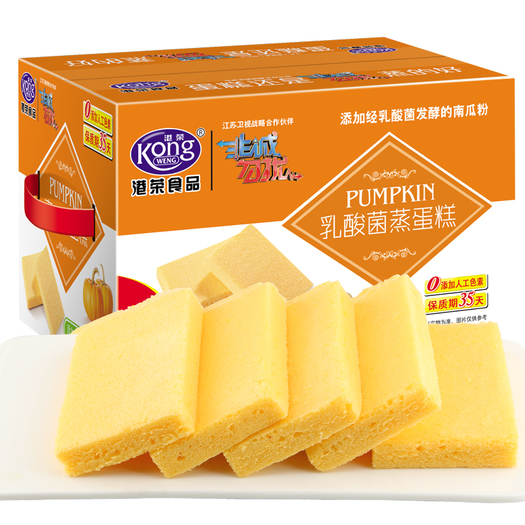 港荣乳酸菌蒸蛋糕680g2件398元双重优惠