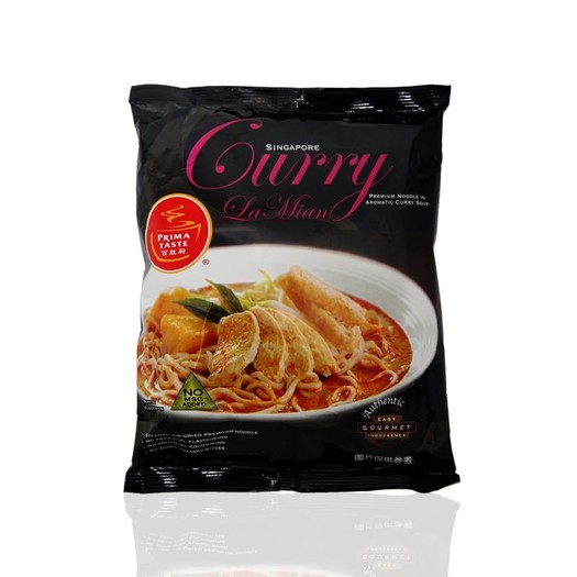 号称全球10大好吃泡面之一primataste百胜厨咖喱拉面非油炸型方便面
