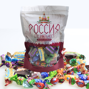 俄罗斯糖  混合糖500克 16.8包邮