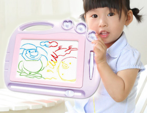 画出精彩世界！儿童 支架式磁性彩色写字板 小号款  