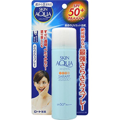 限prime会员乐敦skinaqua防晒喷雾无香花香型spf50pa