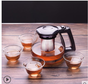 Heisou 黑手 玻璃茶壶 1000ml+4个杯子 12.9元包邮（需用券）