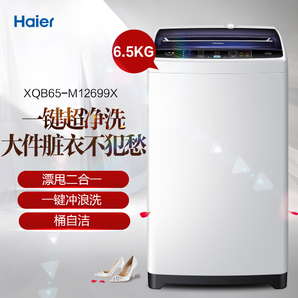 海尔(Haier) XQB65-M12699X 6.5公斤 波轮洗衣机 漂甩二合一 灰