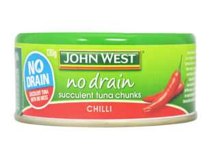 泰国进口 西部约翰（JOHN WEST）辣味金枪鱼 罐头130g