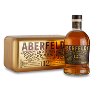 艾柏迪 （Aberfeldy） 洋酒12年 苏格兰高地单一麦芽威士忌金装礼盒 700ml