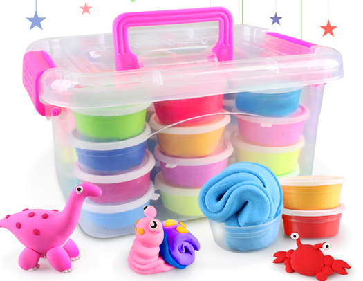 奥卖嘎3d彩泥橡皮泥24色套装