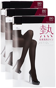 ATSUGI厚木 热系列 180D防寒发热紧身裤袜 3双装