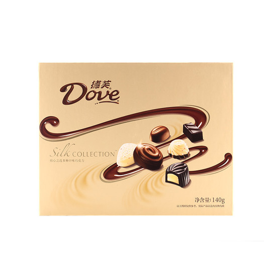 德芙精心之选多种口味巧克力140g/盒德芙(dove)巧克力-苏宁易购