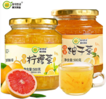 东大韩金 蜂蜜柚子茶500g+柠檬茶500g